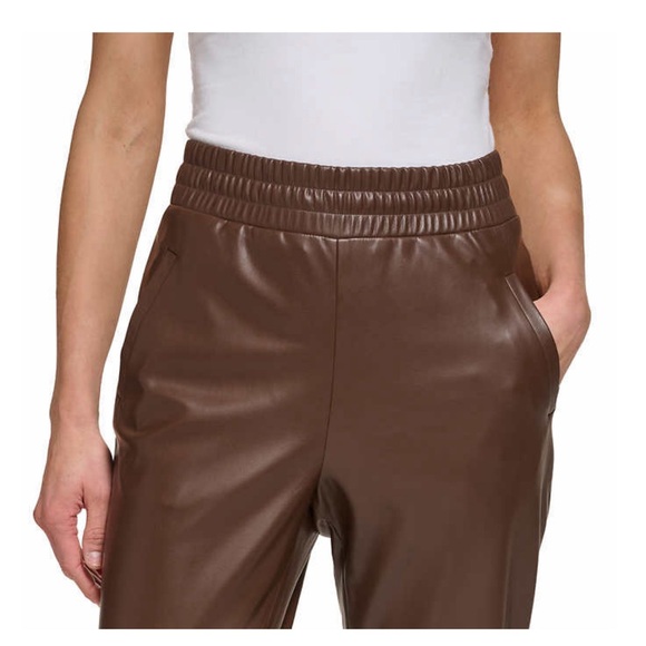 DKNY Jeans Ladies' Faux Leather Pull-On Pant - Picture 4 of 4